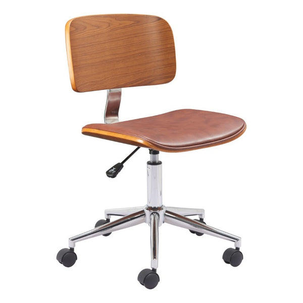 Ergonomic Rolling Desk Chair with Adjustable Seat Height for Modern Home Office Comfort