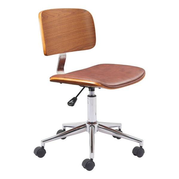 Ergonomic Rolling Desk Chair with Adjustable Seat Height for Modern Home Office Comfort