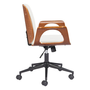 Ergonomic Rolling Desk Chair with Adjustable Seat Height for Modern Home Office Comfort
