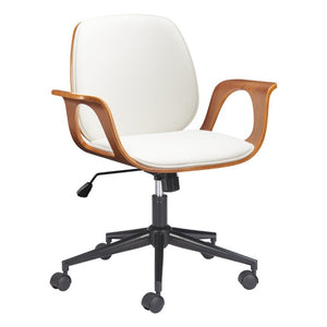 Ergonomic Rolling Desk Chair with Adjustable Seat Height for Modern Home Office Comfort