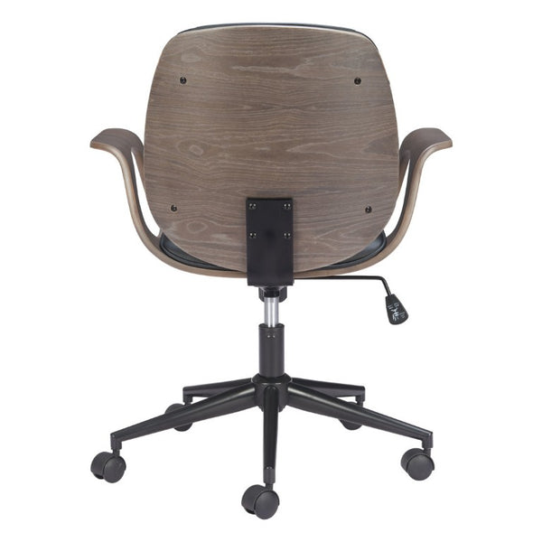 Ergonomic Rolling Desk Chair with Adjustable Seat Height for Modern Home Office Comfort