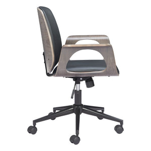 Ergonomic Rolling Desk Chair with Adjustable Seat Height for Modern Home Office Comfort