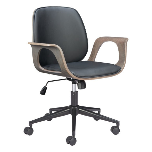 Ergonomic Rolling Desk Chair with Adjustable Seat Height for Modern Home Office Comfort