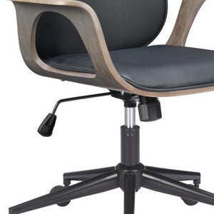Ergonomic Rolling Desk Chair with Adjustable Seat Height for Modern Home Office Comfort