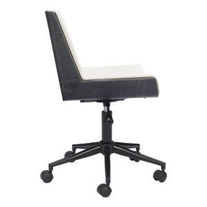 Ergonomic Rolling Desk Chair with Adjustable Seat Height for Modern Home Office Comfort