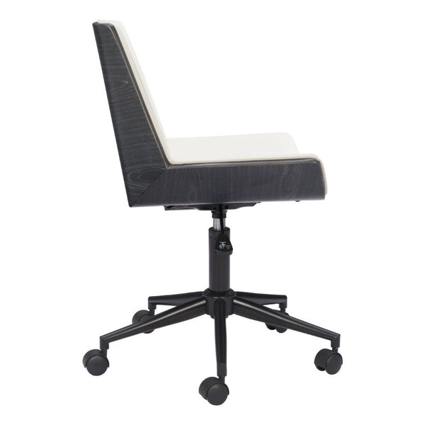 Ergonomic Rolling Desk Chair with Adjustable Seat Height for Modern Home Office Comfort
