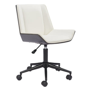 Ergonomic Rolling Desk Chair with Adjustable Seat Height for Modern Home Office Comfort