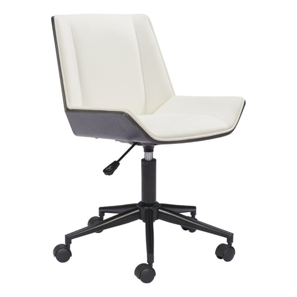 Ergonomic Rolling Desk Chair with Adjustable Seat Height for Modern Home Office Comfort