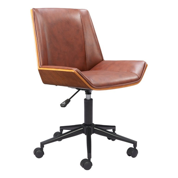 Ergonomic Rolling Desk Chair with Adjustable Seat Height for Modern Home Office Comfort