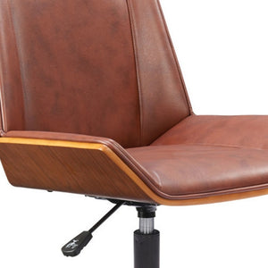 Ergonomic Rolling Desk Chair with Adjustable Seat Height for Modern Home Office Comfort