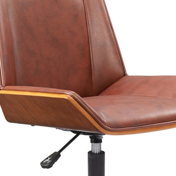 Ergonomic Rolling Desk Chair with Adjustable Seat Height for Modern Home Office Comfort