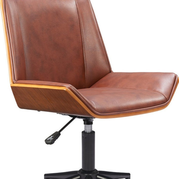 Ergonomic Rolling Desk Chair with Adjustable Seat Height for Modern Home Office Comfort