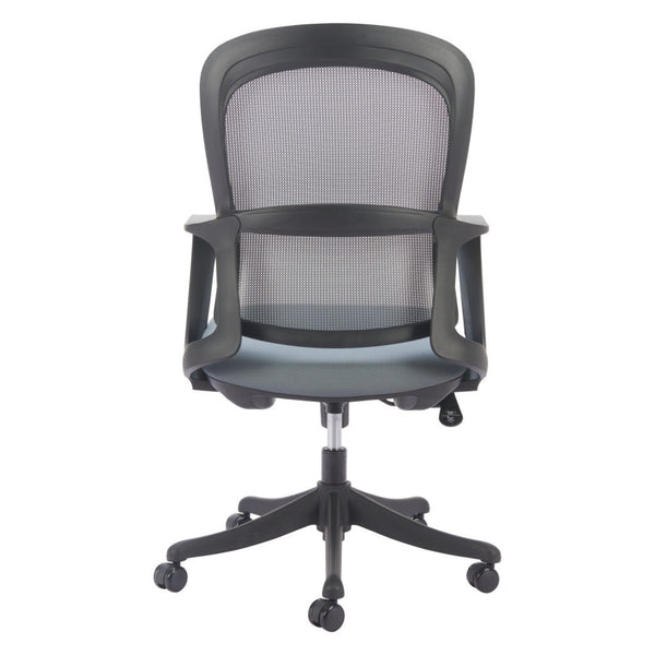 HomeRoots Gray Ergonomic Adjustable Height Swivel Office Chair - Modern Design with Mobility & Comfort Features 572163