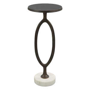 Homeroots 25" Bronze Aluminum End Table   572179
