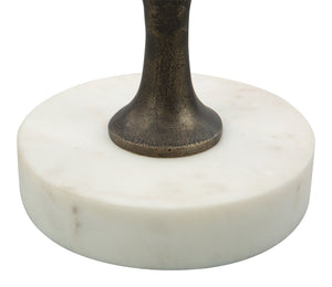 Homeroots 25" Bronze Aluminum End Table   572179