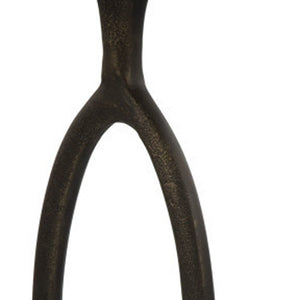 Homeroots 25" Bronze Aluminum End Table   572179