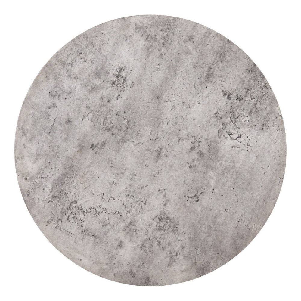 HomeRoots Set of Two Modern Gray and Black Round Nested Coffee Tables – Stylish, Space-Saving Design! 572204