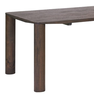HomeRoots 79" Espresso Solid Wood Dining Table - Stylish, Durable Centerpiece for 6 - Modern Design & Warmth 572226