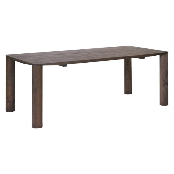 HomeRoots 79" Espresso Solid Wood Dining Table - Stylish, Durable Centerpiece for 6 - Modern Design & Warmth 572226