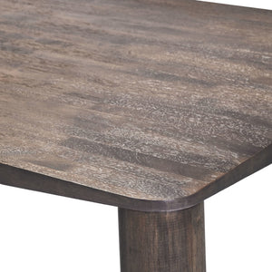 HomeRoots 79" Espresso Solid Wood Dining Table - Stylish, Durable Centerpiece for 6 - Modern Design & Warmth 572226