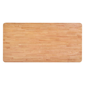 HomeRoots 79" Natural Solid Wood Dining Table - Elegant, Durable Design for 6 People, Perfect for Any Style Home 572227