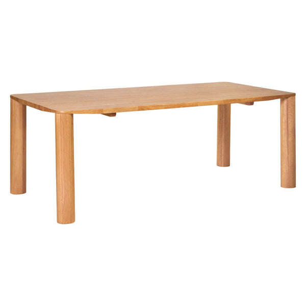 HomeRoots 79" Natural Solid Wood Dining Table - Elegant, Durable Design for 6 People, Perfect for Any Style Home 572227