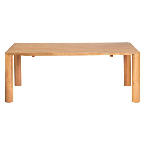 HomeRoots 79" Natural Solid Wood Dining Table - Elegant, Durable Design for 6 People, Perfect for Any Style Home 572227
