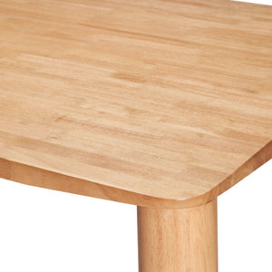 HomeRoots 79" Natural Solid Wood Dining Table - Elegant, Durable Design for 6 People, Perfect for Any Style Home 572227