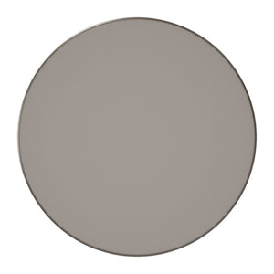 HomeRoots 32" Taupe Round Dining Table with Steel Pedestal Base - Modern Compact Design for Dining & Workspaces 572232