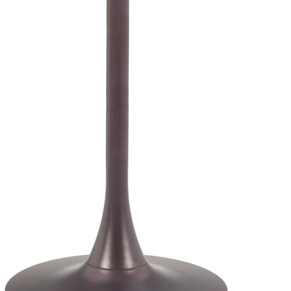 HomeRoots 24" Modern Black Steel Pedestal Base Square Dining Table - Stylish, Space-Saving Design for Any Room 572242