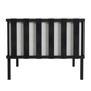 Butler Specialty Norway Outdoor Lounge Chair With Durable Sunbrella Fabric And Sleek Black Iron Frame For Style Black And White Iron,Tris Foam,Sunbrella,Plyboard,Nylon 5722437-butler