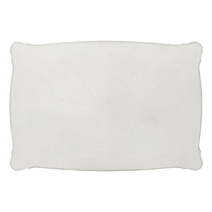 Homeroots 57" White Wood Ornate Coffee Table With Shelf - Chic Design For Stylish Storage & Home Decor!   572270