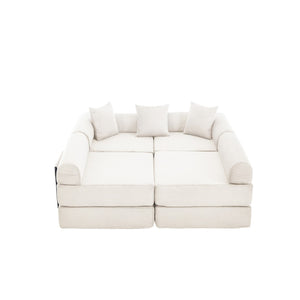 English Elm United We Win Convertible Sofa Bed – Soft Corduroy, Memory Foam Comfort For Dorms & Guest Rooms W1568S00254-GIGA