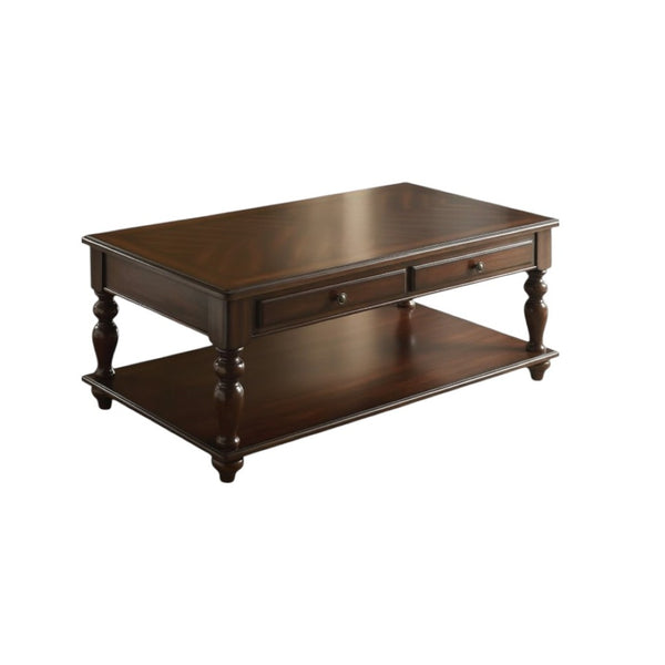 HomeRoots 48" Brown Wood Lift-Top Coffee Table with Storage Shelf - Stylish, Versatile, and Durable Design! 572282
