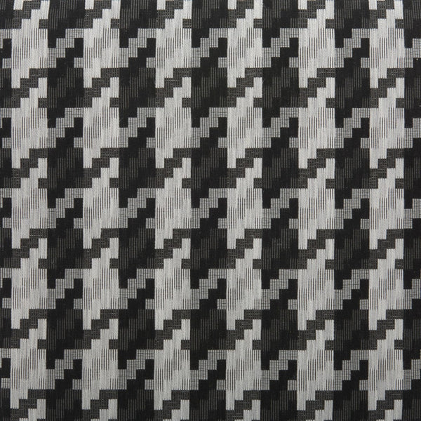 HomeRoots 29" Stylish Black and White Houndstooth Upholstered Arm Chair for Home and Office Comfort 572294