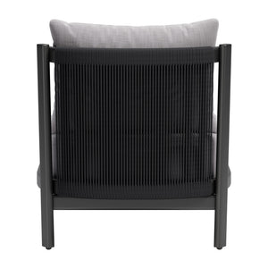 Homeroots 28" Gray And Black Fabric Side Chair - Stylish Accent With Cushioned Comfort And Versatile Slipcover   572300