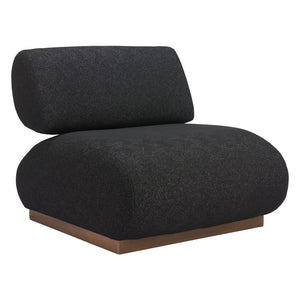 Homeroots 34" Black And Bronze Upholstered Side Chair - Stylish Comfort For Living Room, Bedroom, Or Office   572309