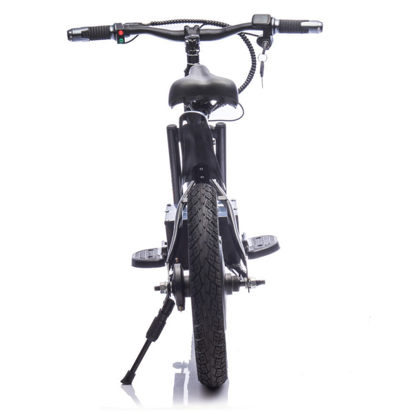 English Elm 24v Kids Electric Dirt Bike 300w Motor 16in Pneumatic Tires Adjustable Seat Ages 5 to 12 Black W1578P335442