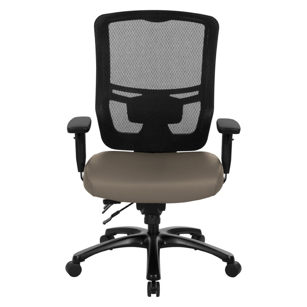 OSP Home Furnishings Progrid Mesh Back Ergonomic Office Chair with Lumbar Support for Big and Tall Users 95894BT-R103