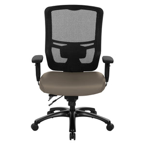 OSP Home Furnishings Progrid Mesh Back Ergonomic Office Chair with Lumbar Support for Big and Tall Users 95894BT-R103