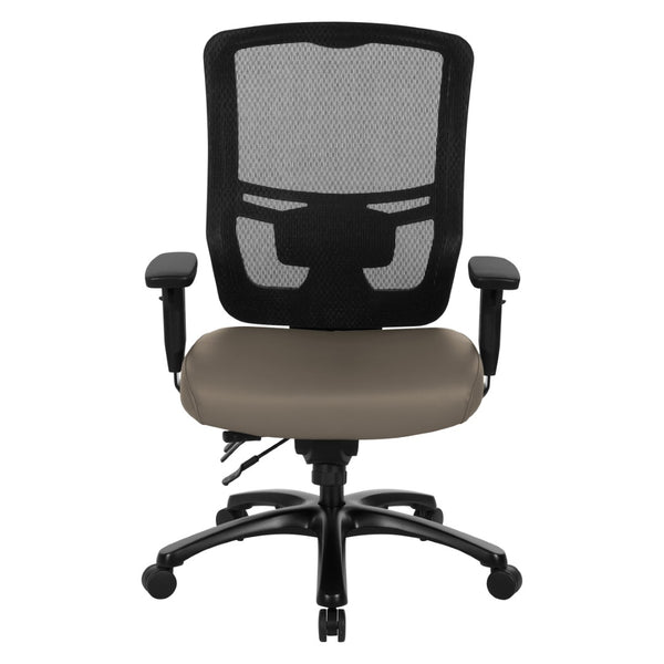 OSP Home Furnishings Progrid Mesh Back Ergonomic Office Chair with Lumbar Support for Big and Tall Users 95894BT-R103