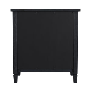 Butler Specialty Flagstaff 2-door Cane Cabinet With Elegant Washed Finish And Bronze Hardware For Stylish Storage Black Mindi Wood,Mindi Veneer,Mdf 5725432-butler