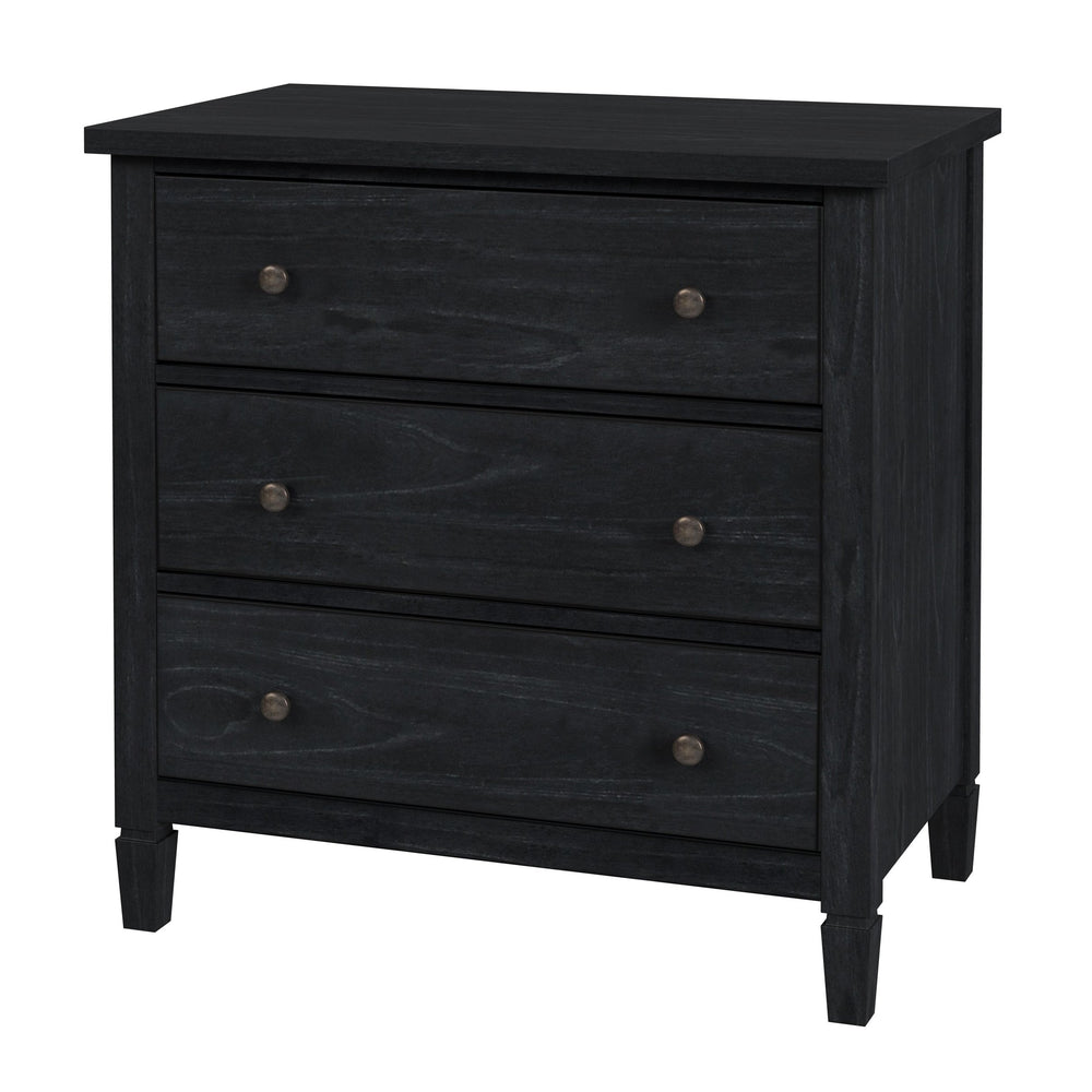 Butler Specialty Flagstaff 3-drawer Dresser With Elegant Desert Sand Finish And Classic Bronze Hardware For Storage Black Mindi Wood,Mindi Veneer,Mdf 5726432-butler