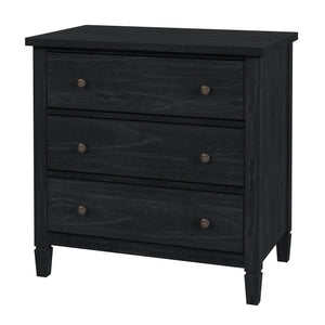 Butler Specialty Flagstaff 3-drawer Dresser With Elegant Desert Sand Finish And Classic Bronze Hardware For Storage Black Mindi Wood,Mindi Veneer,Mdf 5726432-butler