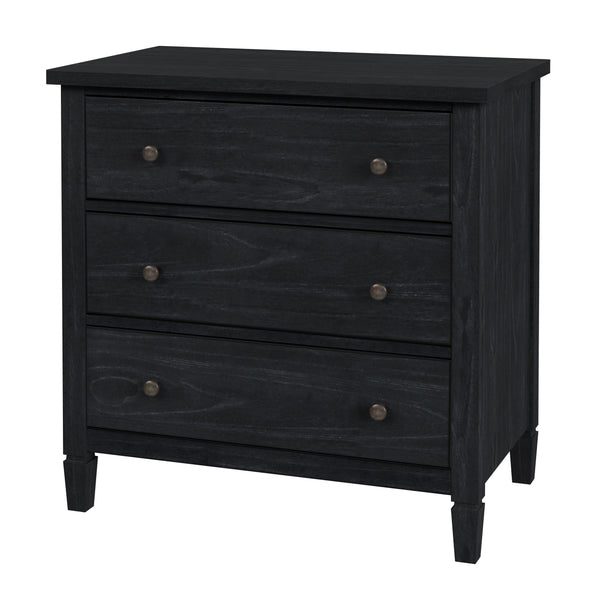 Butler Specialty Flagstaff 3-drawer Dresser With Elegant Desert Sand Finish And Classic Bronze Hardware For Storage Black Mindi Wood,Mindi Veneer,Mdf 5726432-butler