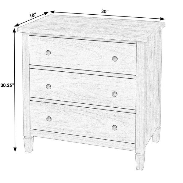 Butler Specialty Flagstaff 3-drawer Dresser With Elegant Desert Sand Finish And Classic Bronze Hardware For Storage Black Mindi Wood,Mindi Veneer,Mdf 5726432-butler