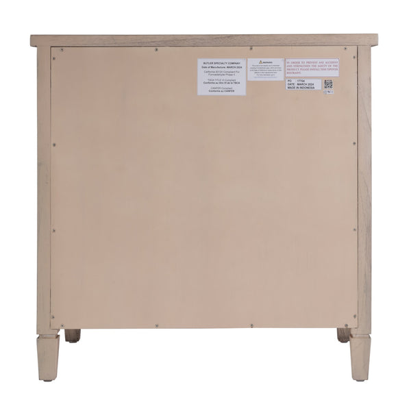 Butler Specialty Flagstaff 3-drawer Dresser With Elegant Desert Sand Finish And Classic Bronze Hardware For Storage Natural Mindi Wood,Mindi Veneer,Mdf 5726449-butler