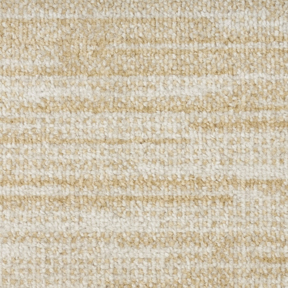 HomeRoots 7' Ivory and Gold Geometric Area Rug - Stylish, Durable Design for Indoor and Outdoor Spaces 572652