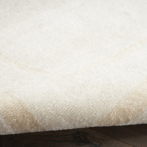 HomeRoots 7' Ivory and Gold Square Area Rug - Stylish Indoor/Outdoor Design, Low Maintenance & Durable Quality 572654