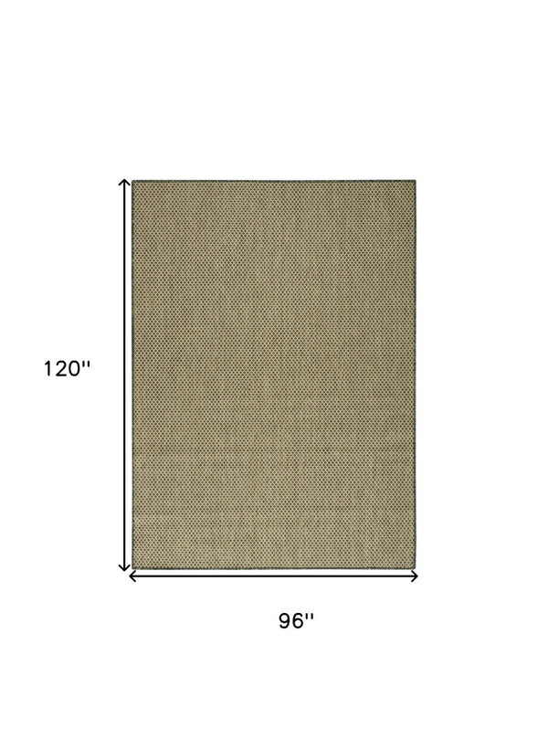 HomeRoots 8' Geometric Green Area Rug - Stylish Indoor/Outdoor Design, Durable, Fade-Resistant & Easy Care! 572668